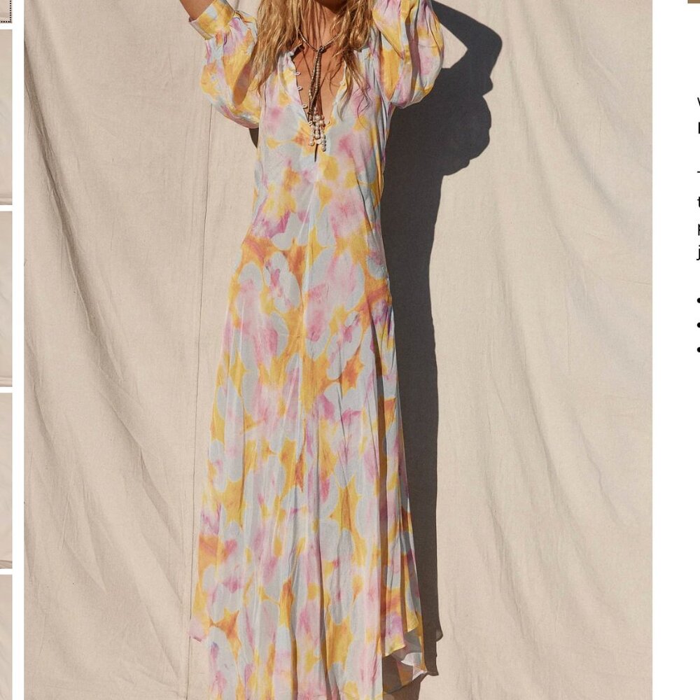 Jen’s Pirate Booty Daydream Saloon Maxi Dress M - Picture 3 of 9